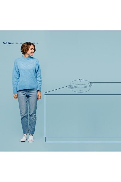 KELA Keck Lang CALIDO cast iron deep frying pan 28 cm 3.8l red