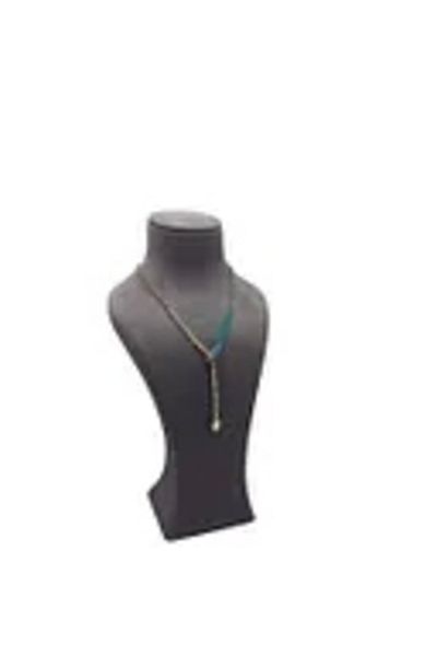 MeGass Dekor Domestic Production Luxury Model Geranium Fabric Smoked Color Length 37 cm Necklace Jewelry Display Mannequin