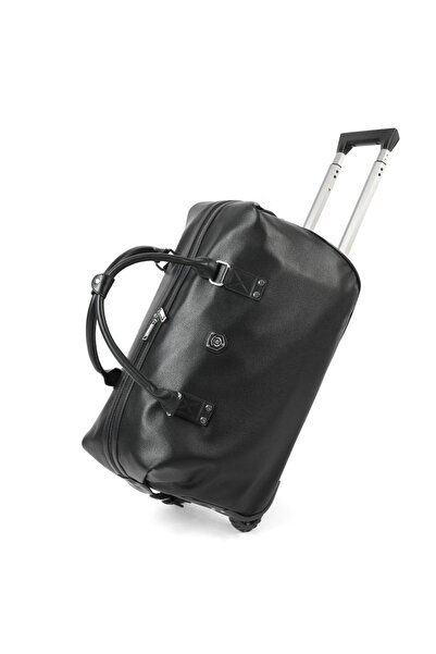 Quasar & Co. Geanta voiaj tip troler, duffle, 52x28x27 cm, piele ecologica, n...