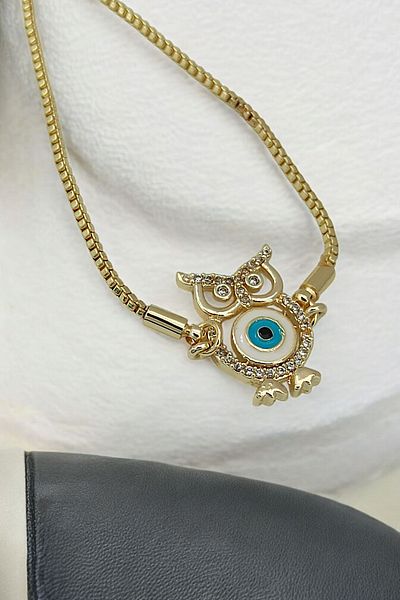 Çlk Accessories سوار بومة مطلي بالمينا الفاخر 70820