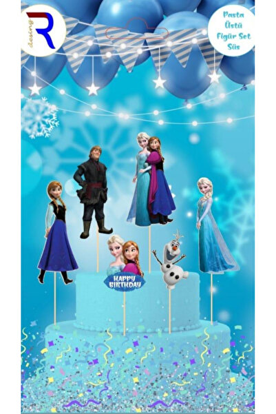 party world Pasta Üstü Figür Kürdan Süsleri – 6’lı Paket | Temalı Parti Cupca...