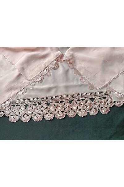 NUMİSTORE İğne oyası pudra renk oyma namaz örtüsü