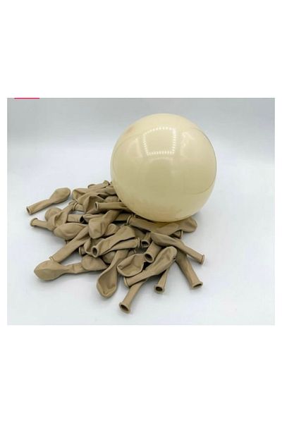 Deniz Party Store 5 Inch Tiny Latex Balloon - 12.5 cm Diameter, 20 Sea Sand