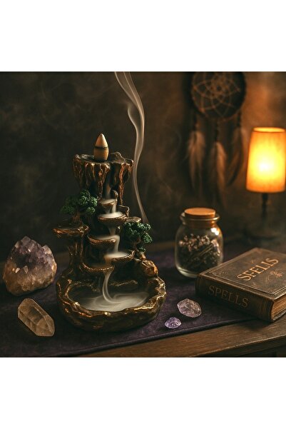 Lina Art hediyelik Dağ Model Geri Akış Tütsülük