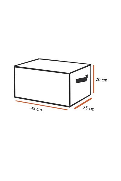 PRENDİ HOME 2Pcs Closet Organizer, Foldable Clothing Storage Shelf-45Cm X 25cm X 20cm