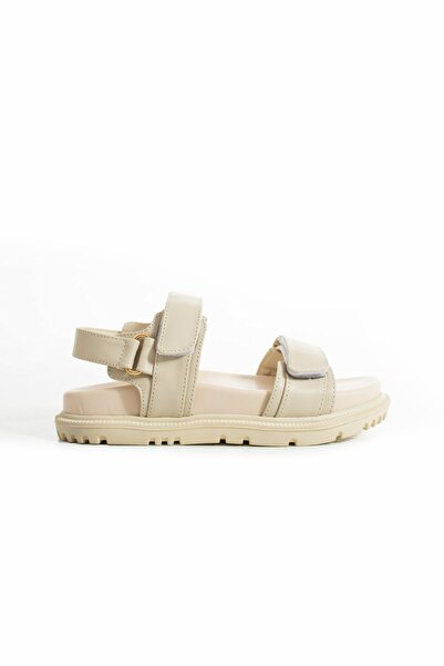 Seniorah Sisina Cream Colored Women's Sandals