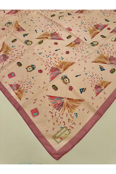 Sima Purple Sima Bd Cotton Kids Scarf