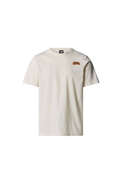 THE NORTH FACE Ανδρικό μπλουζάκι με γραφικά γραφικά εξωτερικού χώρου M Ss NF0A8C1ZQLI1 Λευκό