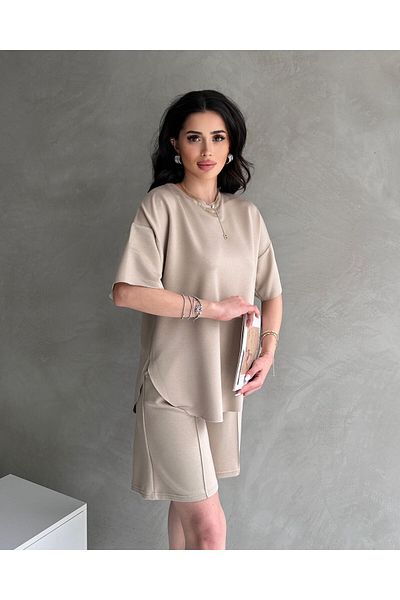 NEAR Modal Fabric Oversize κοντομάνικη αθλητική φόρμα για γυναίκες με σορτς, μαλακό ύφασμα με κορδόνια, μοντέρνο σχέδιο