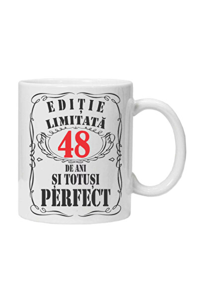 OEM Cana albă personalizată „ediție limitată”, 48 ani, INOVATIX®. 330 ml