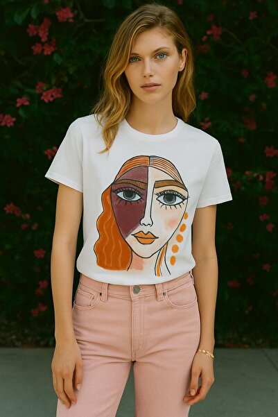 HAKKE Printed Cut Fiber T-Shirt