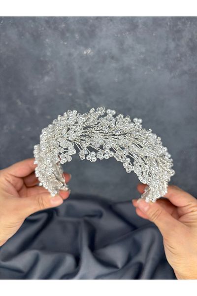 Hayalperest boncuk Aura Special Design Zircon Crown and Turban Crown