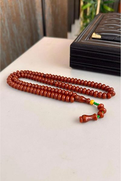 dergah tesbih صناعة يدوية 99 قطعة - صلاة عنبرية قابلة للضغط