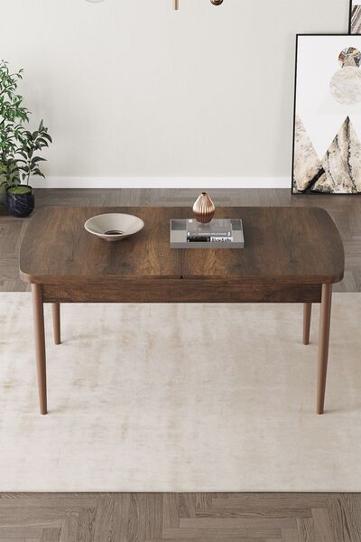 asaella mobilya Fiona 80x132 Mdf Barok Masa Metal Ayaklı Açılabilir Üst Kalit...