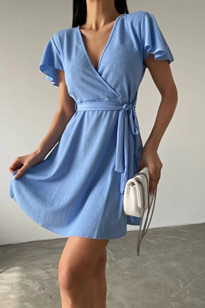 CMZ COLLECTİON Bürümcük Kadın Elbise YAZLIK İÇ GÖSTERMEZ