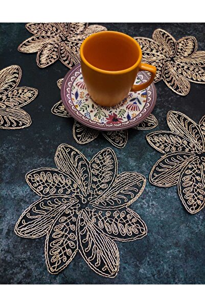 Çt Çeyizci Tekstil منديل العرض، منديل الكوكتيل، حامل العرض الجانبي للقهوة، ال...