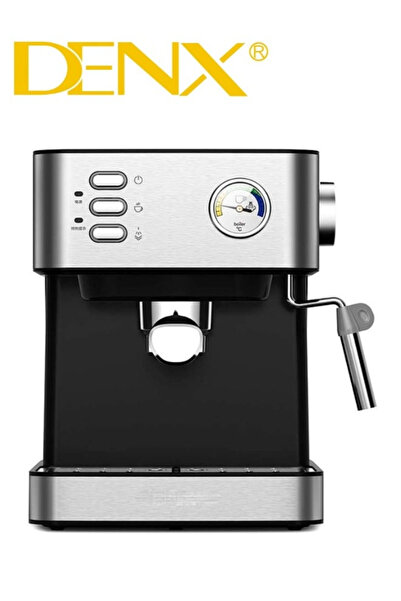 Denx Espresso Coffee Machine for Home, 1.6L Capacity, 850W Power, with Milk Frother