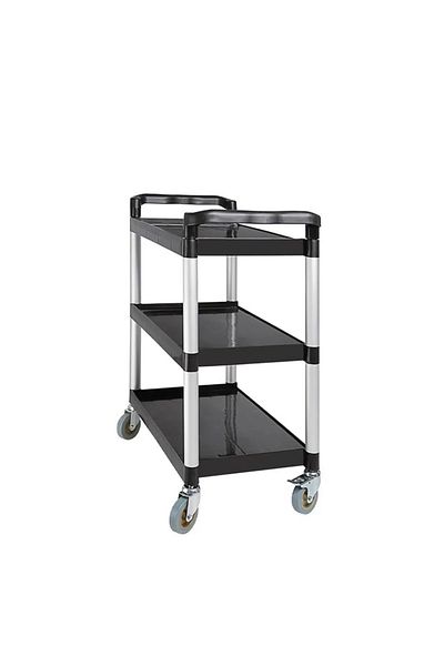 Cady One Mobile food storage and serving cart, 3 plastic shelves, 70 x 87 cm