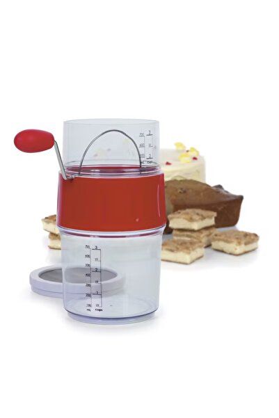 AS SEEN ON TV Rotary flour sieve with graduated scale, 700ml capacity