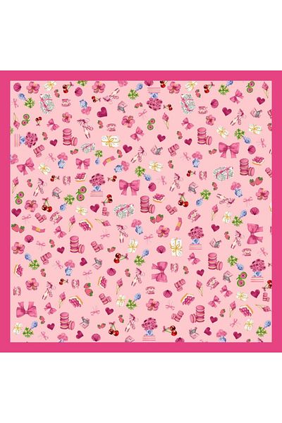 Sima Pink Sima Bd Cotton Kids Scarf