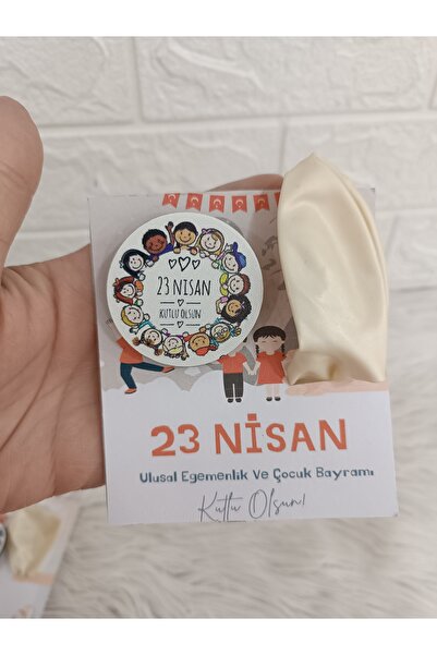 doğrukan 10 adet 23 Nisan Ulusal Egemenlik ve Çocuk Bayramına Özel ahşap roze...