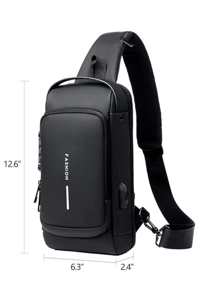 Primo Plus Multi-functional Crossbody Bag With Usb Charging Port