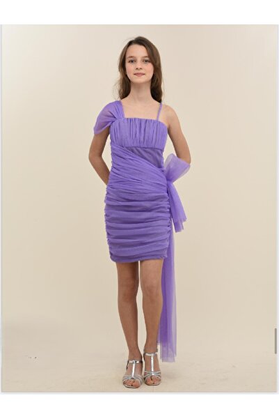 ChatonDor FİYONK DETAYLI DAR KISA ABİYE