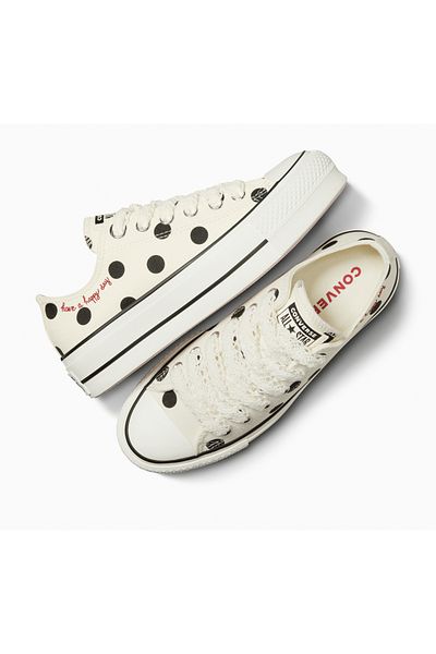 converse Tenisky Converse Chuck Taylor All Star Lift Platform Puntíky, Béžové, Unisex
