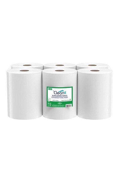BY CELAN Rulopak By Clean Internal Draw Paper Towel 2 Layers 58m 6 Pack 3.5 Kg