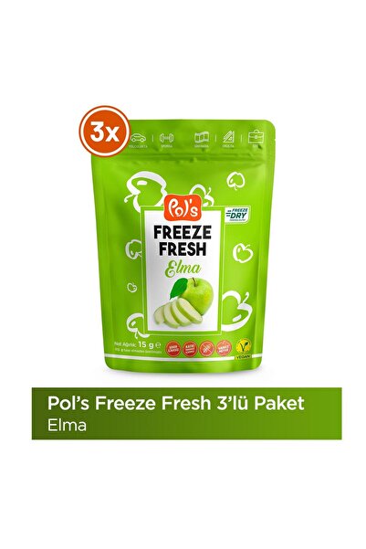 Pol's Freeze Fresh Elma 3 Adet X 20 G Dondurularak Kurutulmuş Meyve