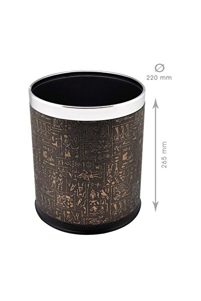 Rulopak Mythological Pattern Leather Embossed Trash Can 10 L