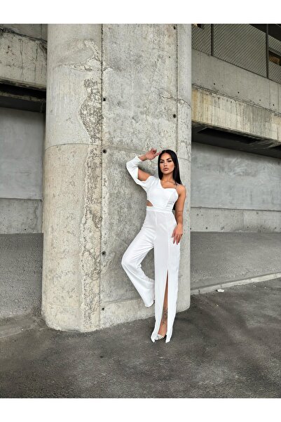 zoezoe Vivien Tek Kol Tulum Hijap Sırt Fermuarlı