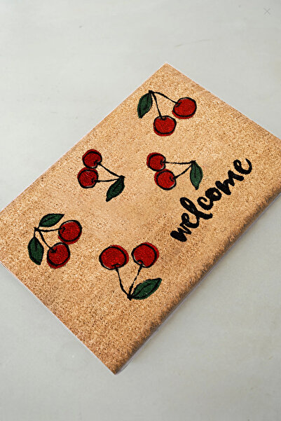 Chilai Home Coco Cherry Doğal Koko Paspas,40x60 Cm Kıl Kapı Önü Paspası