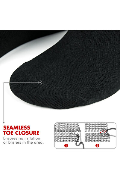 Go With 6'lı Bambu Likralı Dikişsiz Esnek Sıkmayan Kaliteli Kutulu Siyah Kısa Kadın Erkek Patik Çorabı 3112
