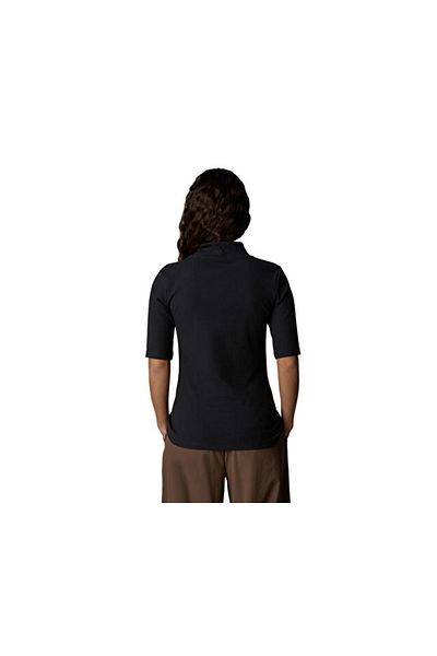 THE NORTH FACE Tricou subțire pentru femei - W S/S Tricou pentru exterior cu gât fals, negru NF0A89C3JK31
