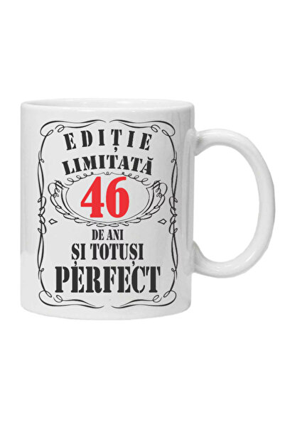 OEM Cana albă personalizată „ediție limitată”, 46 ani, INOVATIX®. 330 ml