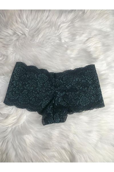 Masal Lingerie Women's Green Lace Shorts Boxer
