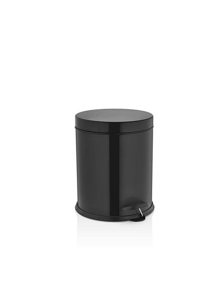 Rulopak Pedal Stainless Trash Can 3 Liters Black Set of 2