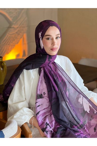Modakaşmir Ocean Pattern Lina Shawl