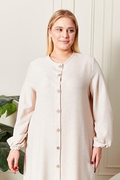 Ferace Linen Large Size Ayrobin 2-Piece Set - Women