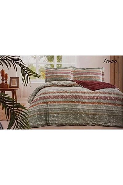Özdilek Single Terra Orange Running Set Single Ranforce Duvet Cover Set