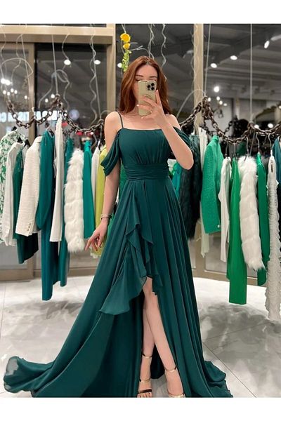 Zoe Zoe Φόρεμα Alice με σιφόν πόδι με ίσια εσωτερική επένδυση