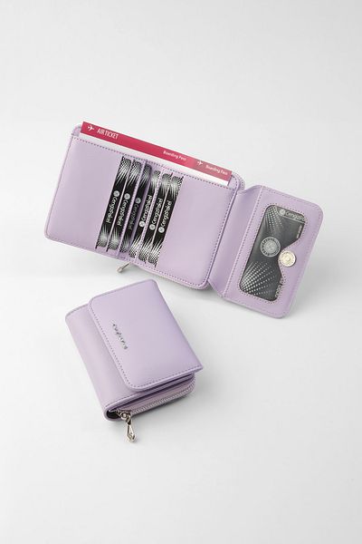 CENGİZ PAKEL Small Size Technological Leather Women's Wallet – Multi-Compartment, Card Holder and Zipper