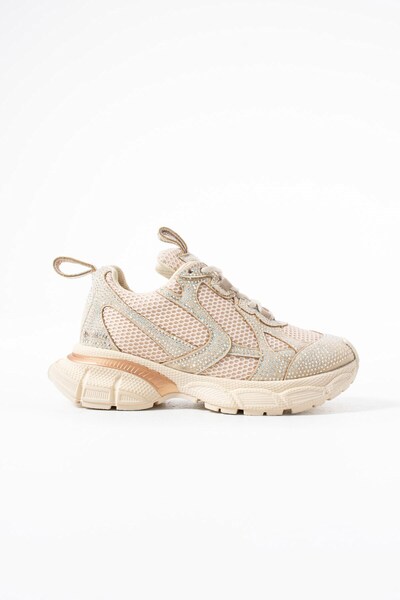 Seniorah Beige Suede and Stone Detailed Women's Sneakers
