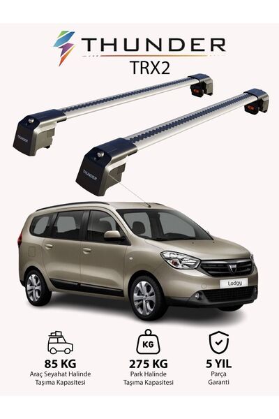 Thunder DACIA LODGY 2012-Sonrası TRX2 Thunder Carrier Kilitli Ara Atkı Taşıyı...
