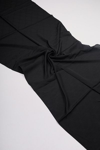 PİRAMİT Pyramid Monogram Floss Shawl - Pattern-06 - Black