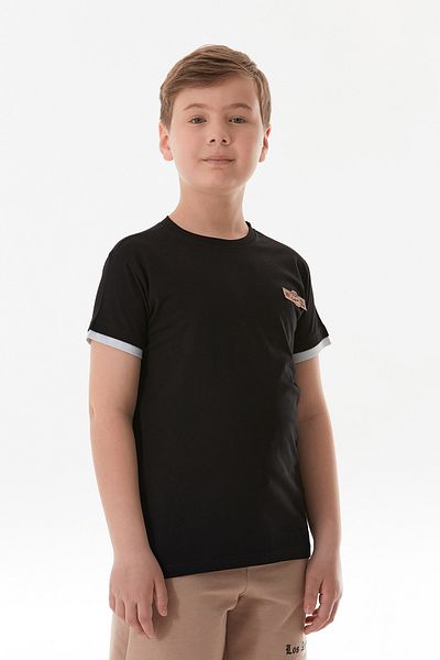 Fulla Moda 100% Cotton Crested Boy's T-Shirt