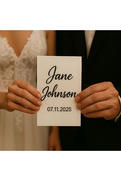 Karter İnovasyon Luxurious Personalizable 100Pcs Wedding Napkins for Engagement and Promise Invitations