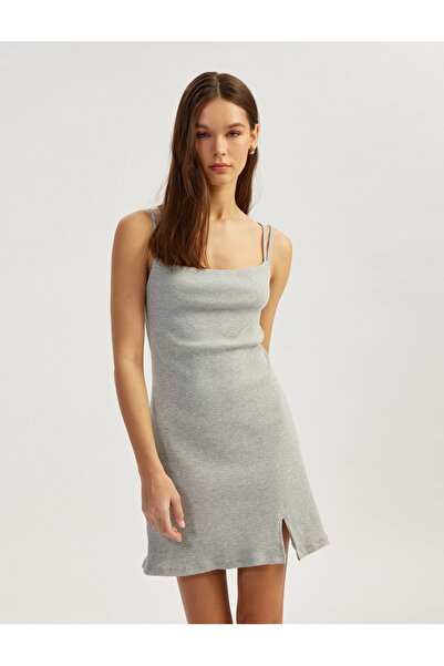 Koton Gray Women's Dress 5Sal80025Ik