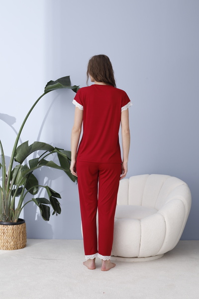 BEYAZTOPTAN Stylish & Quality Dublin Lace Women's Pajama Set